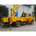 Combined folding arm and telescopic boom truck lift